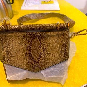 Faux Snakeskin cross body bag